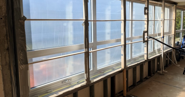 interior chamber during ASTM E783 test